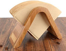Suporte de filtro de café de bambu - Rack de armazenamento e suporte para 4 papéis de filtro (tipo A)