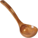 FJNATINH Espátula wok grande de madeira, 33 cm de teca natural, cabo longo, revestido, resina natural, feita à mão para panelas antiaderentes