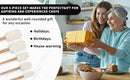 Ptanexx Wooden Handle Silicone Spatula Set 5 Piece, Batter Mixing Spatula, Spatula for Cooking, Jars, Baking, Mixing, Frosting