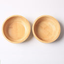 Conjunto de 2 tigelas de sopa para sobremesas/cereais/massas/frutas | Tigelas de servir de bambu natural para nozes/doces/lanches/pistache | Acessórios de charcutaria para