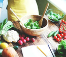 Lawei Conjunto de 4 tigelas de salada de bambu – 18 x 5,6 cm, tigelas individuais de refeição frutas, salada, massa, cereal, arroz e lanches