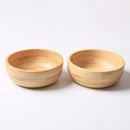 Conjunto de 2 tigelas de sopa para sobremesas/cereais/massas/frutas | Tigelas de servir de bambu natural para nozes/doces/lanches/pistache | Acessórios de charcutaria para