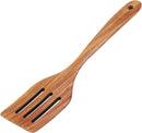 FJNATINH Espátula wok grande de madeira, 33 cm de teca natural, cabo longo, revestido, resina natural, feita à mão para panelas antiaderentes