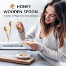 7 colheres de madeira pequenas, colheres de mel de 14 cm para chá, colher de chá de mel de madeira para café, pequenas colheres de madeira, colher de mesa de bambu para mexer, conjunto de