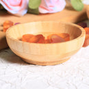Conjunto de 2 tigelas de sopa para sobremesas/cereais/massas/frutas | Tigelas de servir de bambu natural para nozes/doces/lanches/pistache | Acessórios de charcutaria para