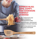 Helen's Asian Kitchen Espátula de bambu para fritar e utensílio de cozinha, 33 cm