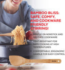 Helen's Asian Kitchen Espátula de bambu para fritar e utensílio de cozinha, 33 cm