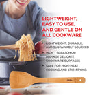 Helen's Asian Kitchen Espátula de bambu para fritar e utensílio de cozinha, 33 cm