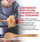 Helen's Asian Kitchen Espátula de bambu para fritar e utensílio de cozinha, 33 cm