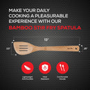 Helen's Asian Kitchen Espátula de bambu para fritar e utensílio de cozinha, 33 cm
