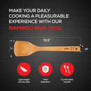 Helen's Asian Kitchen Espátula de bambu para fritar e utensílio de cozinha, 33 cm