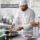 Zulay Kitchen Conjunto de colheres de madeira de 6 peças – Utensílios de teca macios resistentes ao calor com aderência confortável – leve e durável – fácil de limpar, perfeito para panelas