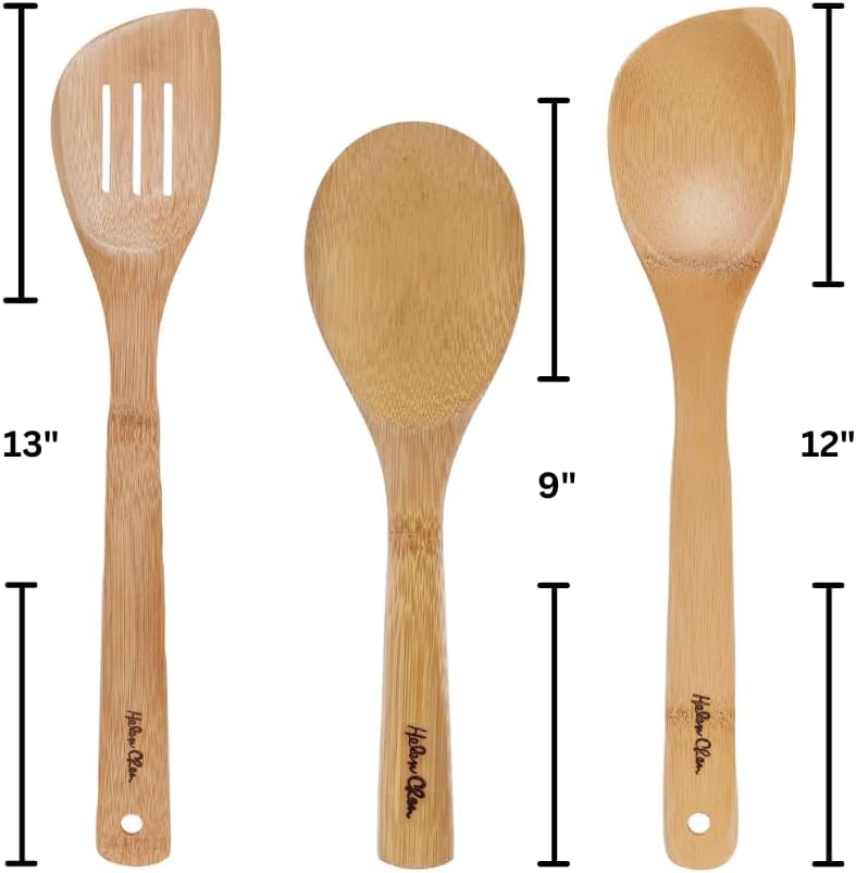 Helen's Asian Kitchen Espátula de bambu para fritar e utensílio de cozinha, 33 cm