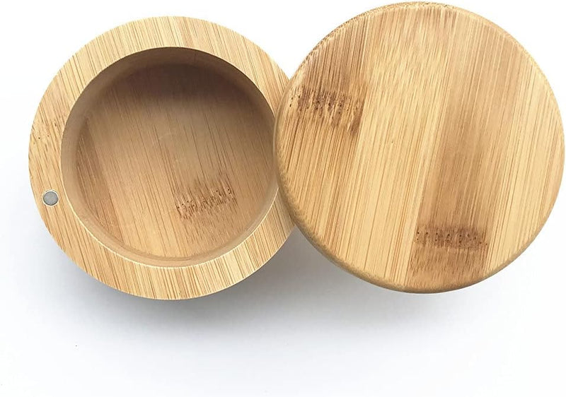 Recipiente aromatizante para saleiro e tempero, caixa de armazenamento de bambu (1)