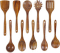 FJNATINH Espátula wok grande de madeira, 33 cm de teca natural, cabo longo, revestido, resina natural, feita à mão para panelas antiaderentes