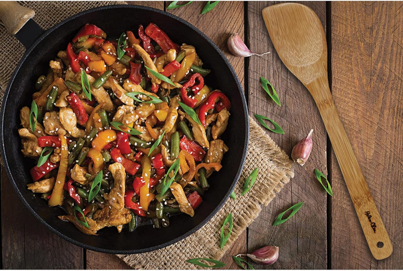 Helen's Asian Kitchen Espátula de bambu para fritar e utensílio de cozinha, 33 cm