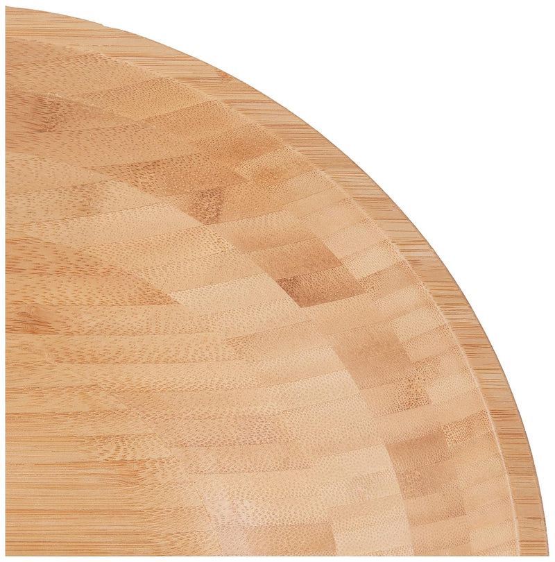 Lipper International Tigela de salada de madeira de bambu, pequena, 18 cm de diâmetro x 5,7 cm de altura, tigela única